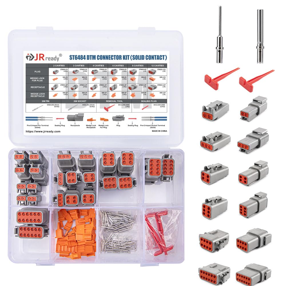 Amazon.com: JRready ST6484 Deutsch DTM Connector Kit 2 3 4 6 8 12